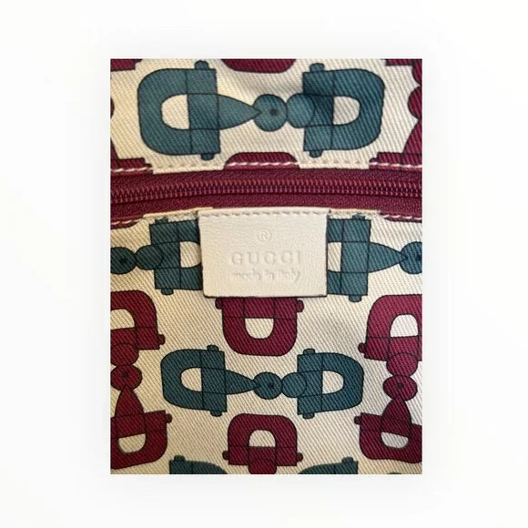 Gucci Guccissima Leather Princy Tote | White | Bow Detail - Picture 7 of 9